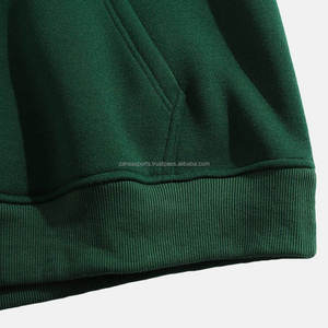Tendance 100% coton polaire hommes sweats à capuche avec ficelle Logo personnalisé grande taille hommes pull à capuche uni - Product Image 4
