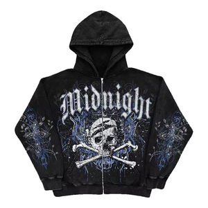 High Quality Custom Thick Fuzzy Sherpa <b>Fleece</b> Zip Up Hoodie Cute Printed Bear <b>Pattern</b> Warm Outerwear Coat Unisex - Product Image 5