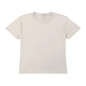 Camiseta Gráfica Oversize de Moda, con Logotipo y Diseño Personalizados, Lavado Ácido, Estilo Vintage, con Dobladillo Desgastado - Product Image 5