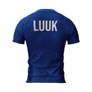 Camiseta Deportiva de Compresión para Hombre OEM ODM, Manga Corta, para Gimnasio, con Tejido Elástico en Cuatro Direcciones, Secado Rápido, Informal - Product Image 3