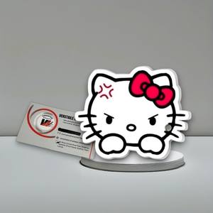Placa Magnética de Acrílico para Extensiones de Pestañas con Logotipo Personalizado de Hello Kitty, con Diamantes, Marca Privada, Herramienta de Belleza Profesional - Product Image 1