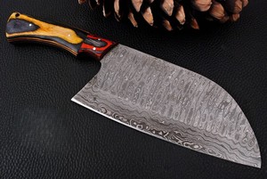 Couteau de chef en acier damas forgé à la main, manche ergonomique en bois, durable, tranchant comme un rasoir, couteau à découper de haute qualité - Product Image 4