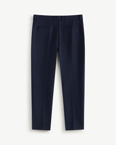 Pantalon formel homme en poly-rayonne et élasthanne, coupe slim, court, léger, multi-poches, fermeture éclair, taille mi-haute, tissé, écologique - Product Image 2