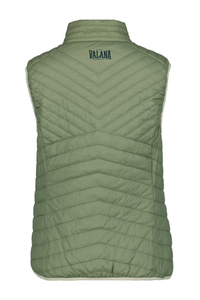 Chaleco acolchado para mujer con aspecto de plumón, cortavientos, ligero, con dobladillo elástico, precios al por mayor - Product Image 3