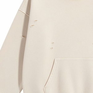Sudadera con Capucha Desgastada para Hombre, Estilo Urbano Relajado, Colección Retro - Product Image 6