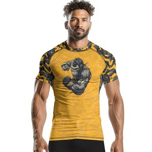 Custom Made Unisex Rashguard OEM Sublimation UPF 50 Yoga Wear UV Protection Compression Anti Rash Polyester Wholesale OEM Custom - Product Image 6