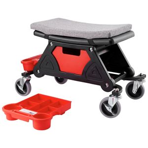 Taburete Rodante para Mecánicos de Alta Resistencia con Capacidad para 300 LBS, Ruedas de 4 Pulgadas y Tres Bandejas Deslizantes para Herramientas, para Reparación de Automóviles - Product Image 5