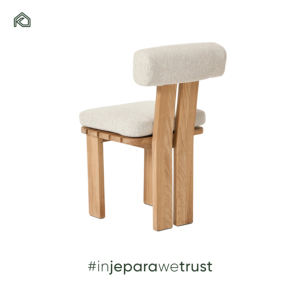 Luxury Japandi Solid Oak Wood Chairs Comfortable Indoor Outdoor Bedroom Furniture <b>Armchair</b> Set for Villa Patio Restaurant - Product Image 3