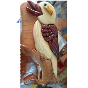 Décoration murale artisanale en bois en forme de dauphin, cadeau artisanal fabriqué au Vietnam - Product Image 4