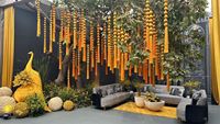 Guirlandes de boules en soie multicolores décoratives, légères et durables, faites à la main en Inde, pour mariage, Mehndi, Sangeet