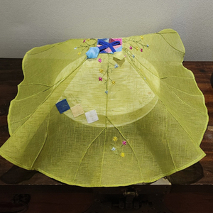 [Goyu] Korean Lotus-Inspired <b>Table</b> Topper Embroidered Decorative <b>Dining</b> <b>Table</b> <b>Cover</b> Reusable Home Decor Wedding Party Gift - Product Image 5