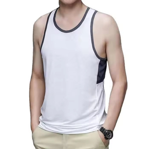 PASUXI Casual Quick Dry Moisture Wicking Fitness Wear Stringer Tank Top Men's Gym Workout <b>Singlet</b> Breathable <b>Running</b> Vest - Product Image 2