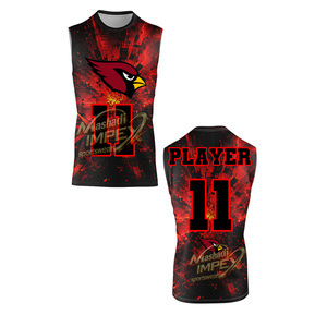 ชุดเสื้อเจอร์ซีย์ Mashadi IMPEX แบบสั่งทำพิเศษ สีแดงดำ พิมพ์ลายแบบ Sublimated หมายเลข 11 สำหรับผู้ใหญ่ทุกเพศ ทุกฤดูกาล เหมาะสำหรับการเล่นกีฬา - Product Image 4