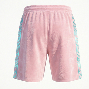 กางเกงขาสั้นแฟชั่นกำมะหยี่สไตล์ยูนิเซ็กซ์ ประดับโลโก้ด้วยคริสตัล เหมาะสำหรับใส่ในฤดูร้อน เป็นมิตรต่อสิ่งแวดล้อม ระบายอากาศได้ดี ทรงปกติ รุ่น Maluza - Product Image 3