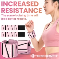 Poids de poignet en silicone ajustables et esthétiques pour femmes, pour la marche, et poids de cheville portables pour le yoga et le Pilates