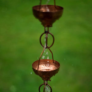 โซ่เหล็กสำหรับงานหนัก สำหรับควบคุมการไหลของน้ำฝน ตกแต่งสวนและหลังคาบ้าน - Product Image 1