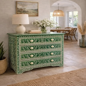 Meubles en os incrusté, meubles de luxe en os incrusté – Décoration d'intérieur artisanale de créateur - Product Image 1