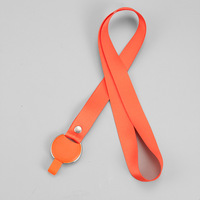 Lanières personnalisées en polyester écologique avec enrouleur de badge rétractable en plastique durable et porte-carte d'identité