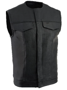 Gilet de motard pour homme style club en polyester/coton, anti-plis, séchage rapide, idéal pour l'hiver, personnalisable, vente en gros OEM - Product Image 4