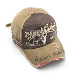 Gorras de Béisbol Personalizadas de Alta Calidad para Adultos, Gorra de Béisbol Vintage Lavada de Algodón, Gorra Desgastada con Anillo de Hierro y Logotipo de Parche - Product Image 4