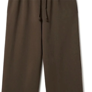 Custom Logo Wholesale 100% Cotton Men's Pants Heavyweight Solid Color Baggy Casual Sweatpants Men Gym Fitness <b>Trouser</b> for Men - Product Image 4