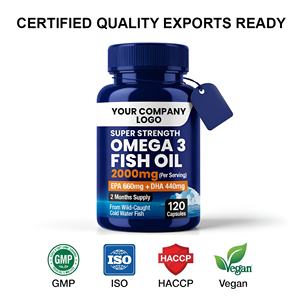 Private Label Omega 3 Softgel Capsules Fish Oil Dietary <b>Supplement</b> for Heart Brain Wellness OEM Manufacturing Export Quality - Product Image 3