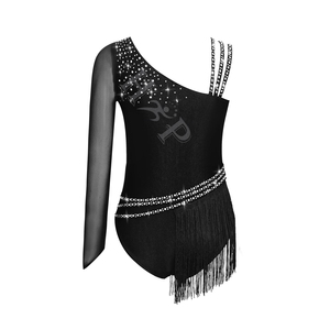 ชุดเต้นบัลเลต์ยิมนาสติกเด็กผู้หญิงประดับเพชรพลอย สไตล์ลาติน สำหรับการแสดงและการเต้นรำ จากซัพพลายเออร์ที่ดีที่สุด - Product Image 2