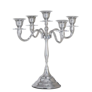 Candelabro de 3 Brazos Plateado Estilo Vintage, Diseño de Brazos Retorcidos de Mediados de Siglo, Elegante Centro de Mesa, Portavelas Convertible - Product Image 6