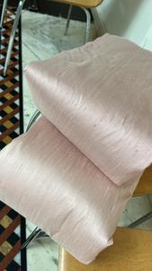Light <b>pink</b> Dupionne silk fabric with a rich textured appearance ideal for dresses sarees scarves apparel accessories - Product Image 4