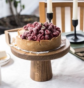 Présentoir à gâteaux contemporain en bois, support à dessert, plateau à fruits, présentoir floral en bois, plateau de service pour mariage, fête, boulangerie - Product Image 4