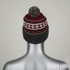 Gorro de Invierno Unisex con Logotipo Personalizado Bordado, Gorro de Punto de Fibra Acrílica, Gorros Cálidos para Viajeros, Jacquard 2026 - Product Image 3