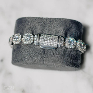 Chaîne et bracelet cubains de luxe Hip Hop Miami avec moissanite VVS1 en argent 925 certifié - Product Image 5