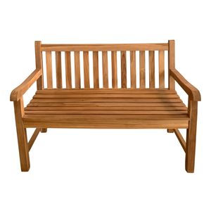 Banc de jardin INDOTEAK 2 places en teck Malboro, moderne, minimaliste, durable, résistant à l'eau, pour terrasse extérieure, hôtels, restaurants, appartements - Product Image 2