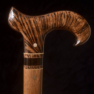 Bâton de marche en bois sculpté écologique pour hommes/femmes seniors, pliable, avec poignée en T, couleur/taille personnalisables, vente en gros - Product Image 3