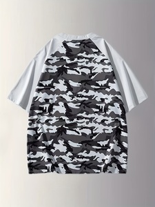 T-shirt graphique délavé à l'acide de haute qualité, imprimé sur mesure, coupe oversize, style vintage, streetwear, en coton, unisexe, pour hommes - Product Image 2