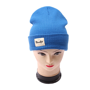 Stesipn Bonnet en tricot 100% acrylique, bonnet d'hiver de couleur unie, unisexe, décontracté, taille adulte 56-58CM - Product Image 5