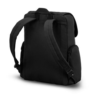 Minimalist <b>Black</b> <b>Backpack</b> Soft Shell Lightweight Unisex Rectangular Zipper Closure 15 Inches Daily Use - Product Image 3