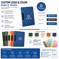Carpeta Portapapeles de Espuma A4 con Logotipo Personalizado, Carpeta de Archivo Plegable Impermeable con Clip Metálico Resistente para Oficina, Escuela y Negocios
