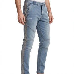 Pantalones Vaqueros de Mezclilla para Hombre, Color Personalizado, Lavado a la Piedra, Corte Recto, Cintura Media, Transpirables, Casuales, de Algodón, Estilo Veraniego - Product Image 5