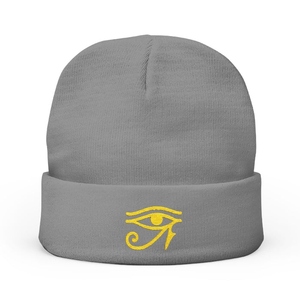Bonnet tricoté personnalisé brodé Égypte ancienne, diverses couleurs, vente en gros - Product Image 6