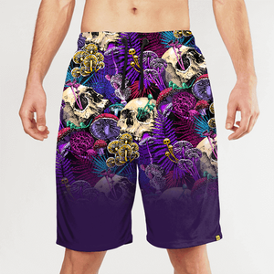 Men's Black Printed Sports Shorts <b>Think</b> Big Start Small Drawstring Waist Casual Gym Wear - Product Image 6