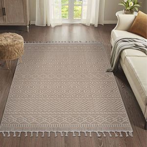 Set di Tappeti Geometrici Mocha 6X9 per Interni/Esterni - Product Image 2