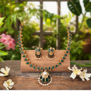 Ensemble collier en pierre de Pota et perles Heritage 10575499GR Bijoux de mode pour femmes - Product Image 3
