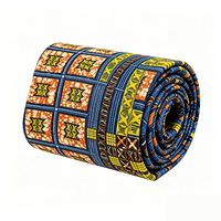 Tissu Pagne Africain Traditionnel Vibrant en Batik, 100% Coton, Imprimé Wax Double Face, 6 Yards pour Robes de Soirée