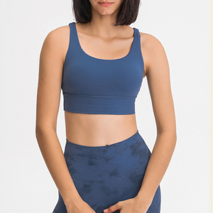 SWELTERING Factory Premium High Quality 80% Nylon 20% Spandex Women's High Support Quick Dry Breathable U-NECK Sports <b>Bra</b> for - Product Image 1