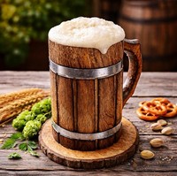 Taza de cerámica de madera de teca hecha a mano de alta calidad, utensilios de cocina, proveedor indio al por mayor