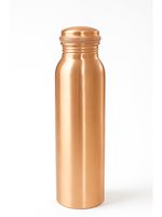 Botella de Agua de Cobre Dorado de Última Tendencia - 250 ml, a Prueba de Fugas y Apta para Microondas, Ideal para Regalos Empresariales, Senderismo y Camping