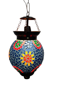 Lámpara de Mosaico de Vidrio Marroquí con Acabado en Metales Delicados, Hecha a Mano, Portátil, Decoración para Navidad, Bodas y Hogar, DMO-014 - Product Image 4