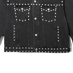 Best Selling Low Price Custom Made Men Denim <b>Rhinestone</b> <b>Jacket</b> OEM Design Regular Fit High Street Men's <b>Rhinestone</b> Denim <b>Jacket</b> - Product Image 6