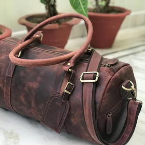 กระเป๋าเดินทางหนังแท้คุณภาพสูง รุ่น Duffle Weekender น้ำหนักเบา ซิปปิด จุของได้เยอะ พกพาสะดวก - Product Image 1